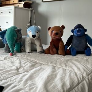 Eric Carle, Kohl’s cares stuffed animals. Lot of four
